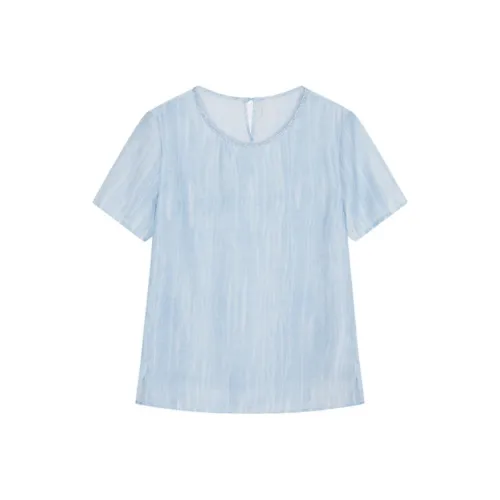 Mo Han Yi Mei Рубашка Женская Мороз Синий