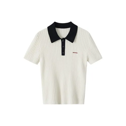 XIMENG Поло Женское Молочно-белое