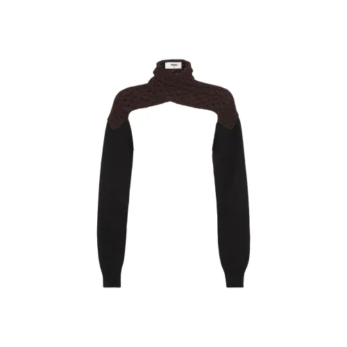 FENDI FW24 Кашемир Свитер Женский Темно-фиолетовый