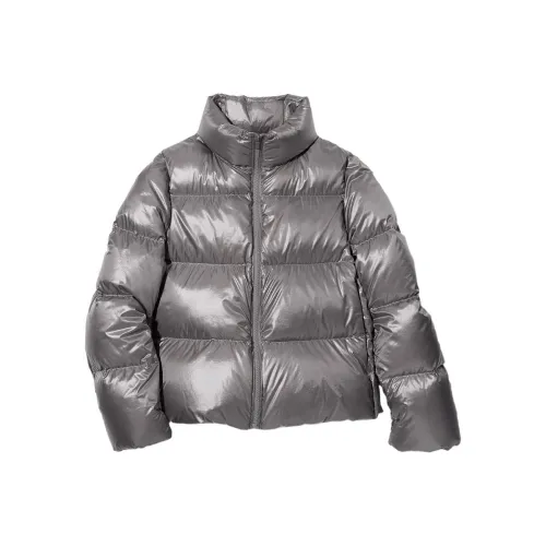 UNIQLO Пуховик Женский Свинцовый Серый