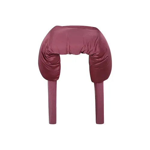 RICK OWENS совместный бренд RO Пуховик Женский Розовый Красный