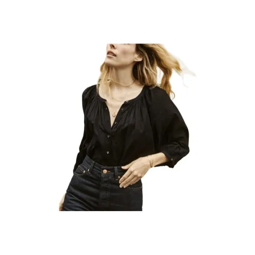 DOEN JIANA Топ Рубашка Женская Черная
