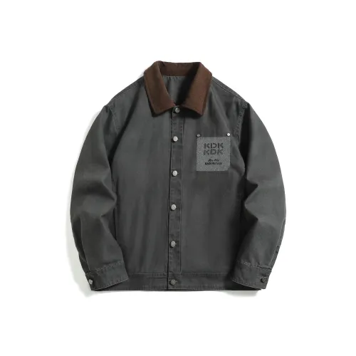 YPUT Свободный крой Куртки и Пальто Унисекс Черный Серый