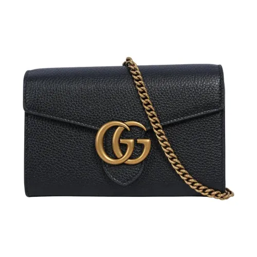 GUCCI WOC Корова Кожа Плечевая Сумка Стандартная Женская Черная