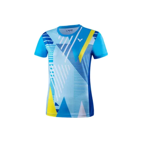 Victor T Рубашка Женская Гавайская Синяя