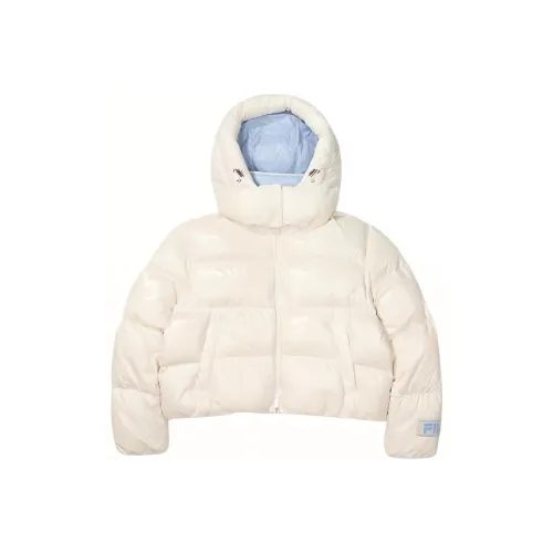 FILA белые женские пуховики