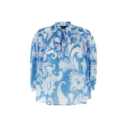ETRO Светло-синие Женские Рубашки