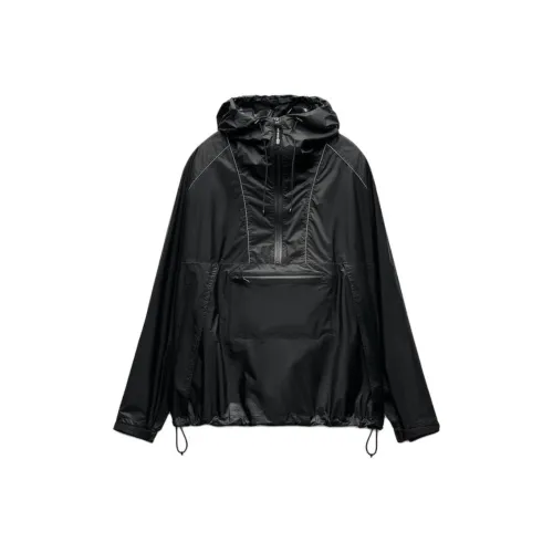 ZARA x And Wander And Wander Collaboration SS25 Куртки и пальто Женские Черный