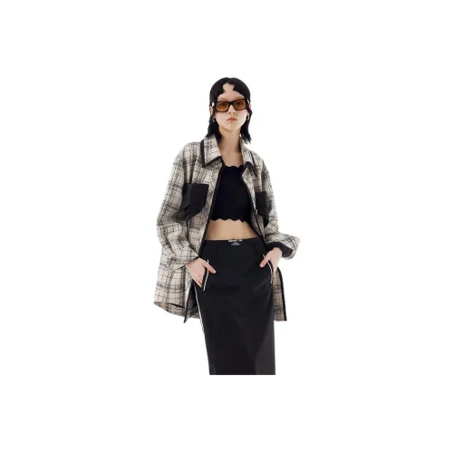 N ONE Куртки Пальто Женские Черный Белый