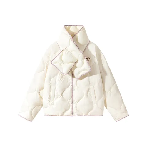 SENCE LA Буква Воротник-стойка Свободный крой Пуховик Женские
