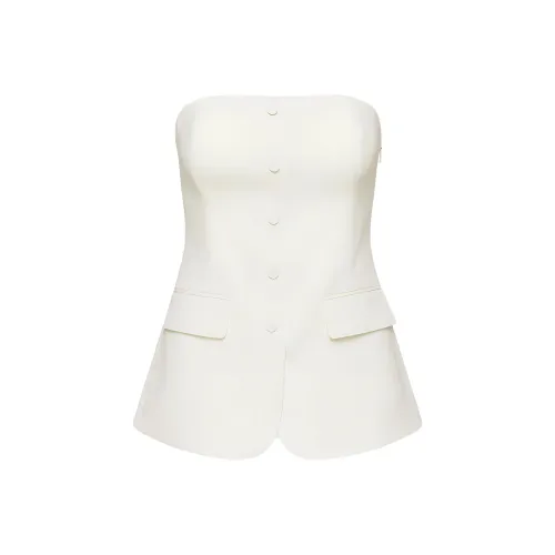 ARITZIA BABATON Insider Tube Топ Без бретелей Топ Женский Светлый Цвет Береза Светлый Цвет Береза