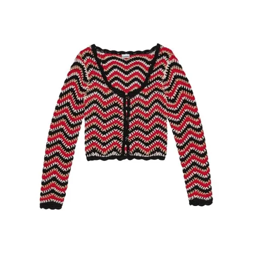 GANNI SS24 Трикотаж Женский Гоночный Красный