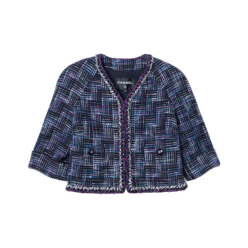 CHANEL 24 Весенний Летний Новый Приход Куртки и Пальто Женские Темно-синий