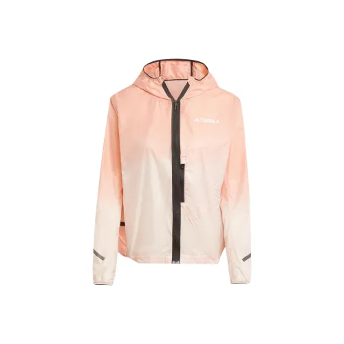Adidas Terre XPERIOR Свет WINDWEAVE Куртка Куртки Пальто Женские Розовый