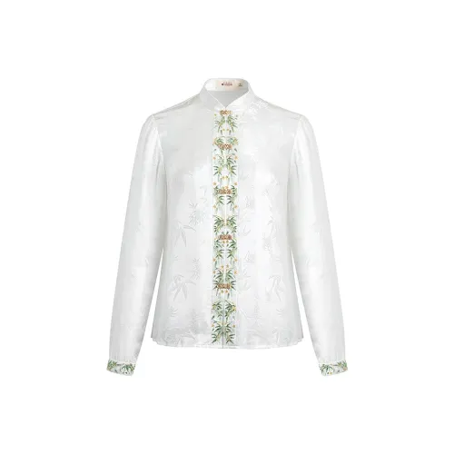 A LIFE ON THE LEFT Рубашка Женская Экрю