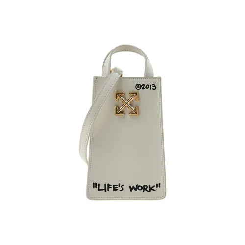 Off Белый Кожа Сумка через плечо Женская Экрю