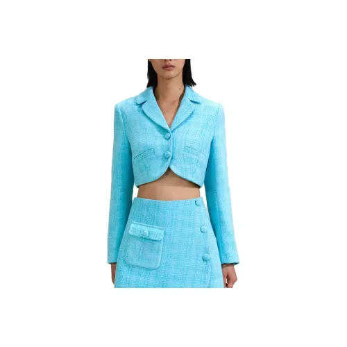 Self Портрет Куртка Женская Лазурный Синий