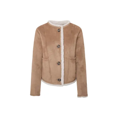 Pepe Jeans Куртки и Пальто Женские Хаки