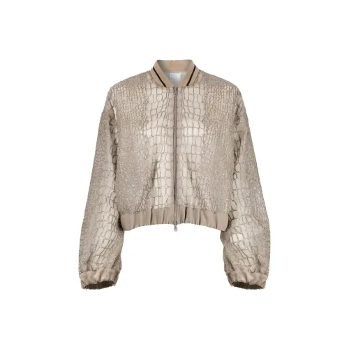 BRUNELLO CUCINELLI Миндально-бежевые Женские Куртки