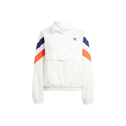 Adidas Originals 1 2 Zip Windbreaker Куртки и Пальто Женские Белые