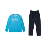 Комплект одежды (Умный синий топ + чисто черные штаны)