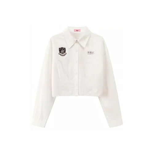 CHUU Белые Женские Рубашки