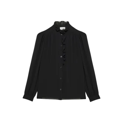 ARITZIA WILFRED Valentina Blouse Рубашка Женская Черная