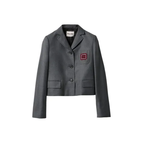 MIU MIU Куртки и Пальто Женские Серые