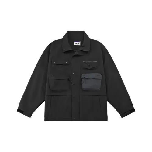 OWSTORE Куртки Пальто Унисекс Черный + Железо-Серый