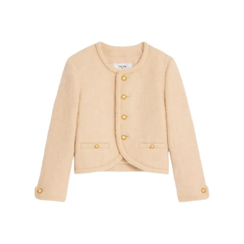 CELINE SS25 Куртки и Пальто Женские Светлая Кожа