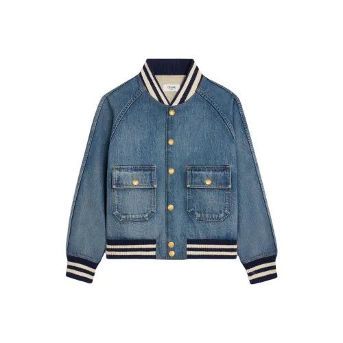 CELINE SS25 Куртки и Пальто Женские Синие