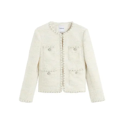 BEBE Куртки и Пальто Женские Экрю