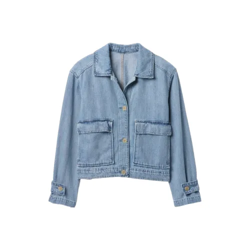 GAP Светлый Промытый Женские Куртки