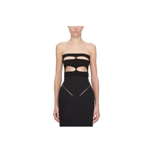 RICK OWENS совместный бренд RO Без бретелек Топ Женский Черный