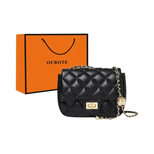 OUBOTE Сумка через плечо из коровьей кожи с синтетической кожей женская черная