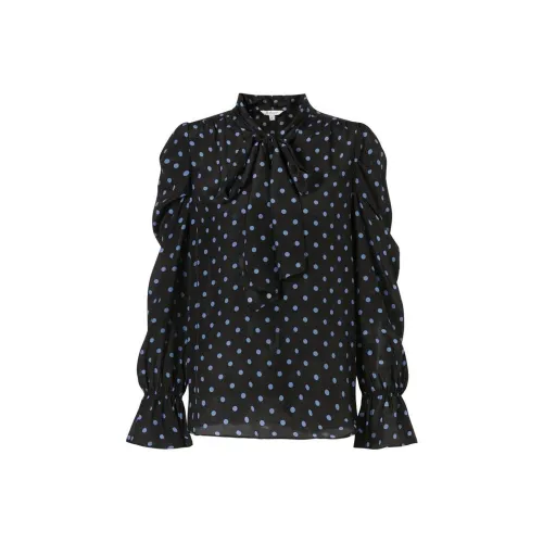 JZ Juzui Рубашка Женская Цветочная Черная