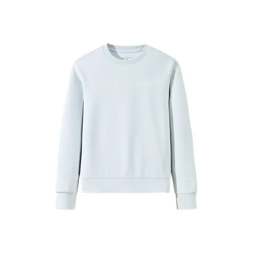 ANTA ZONGXUNXILIE Свитшот Женские Milky Серый Синий
