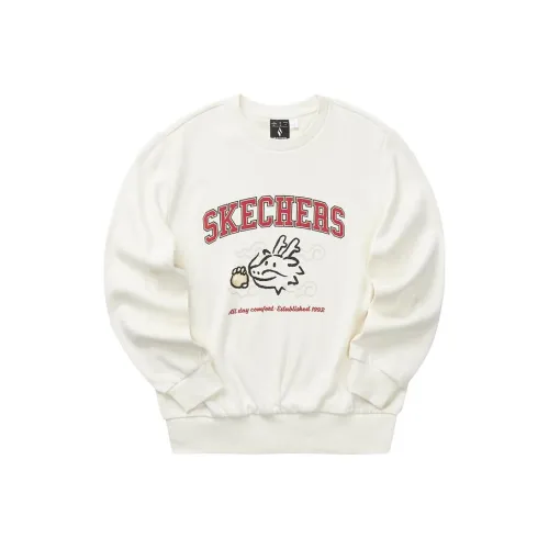 Skechers Толстовка Женская Кремовый Бежевый Белый