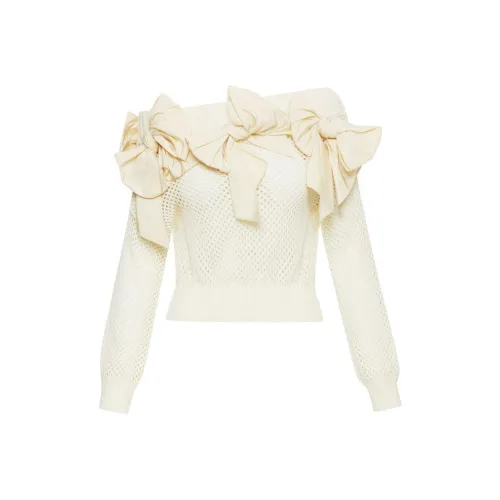 Oscar De La Renta SS24 Трикотаж Женский Айвори