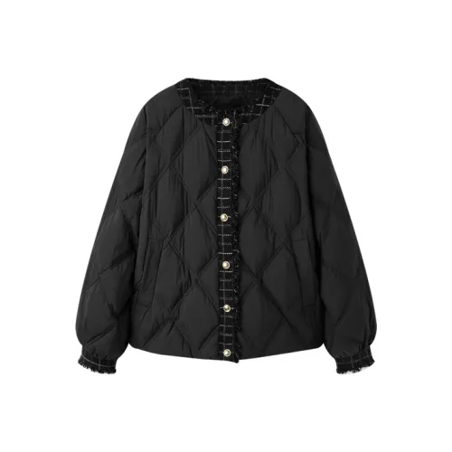 PEACEBIRD Черная Женская Пуховая Куртка