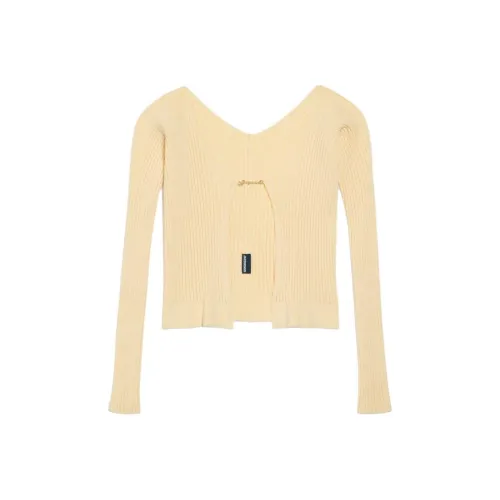 Jacquemus Трикотаж Женский Светло-Желтый