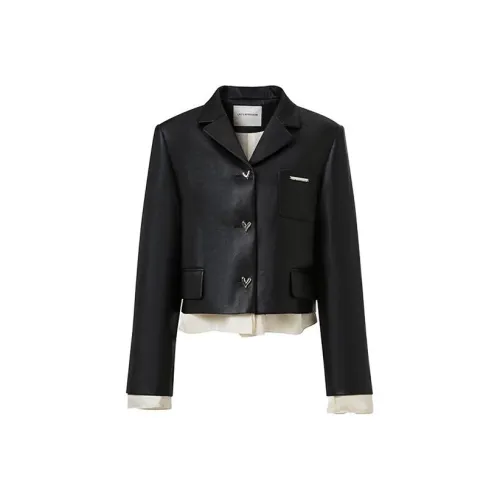 LA.F LAFREEDOM Черные Женские Куртки