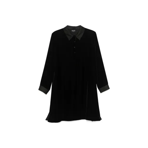 Giorgio Armani Черные Женские Шифоновые Рубашки