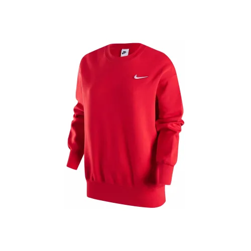 Nike Dragon New Year's Collection Толстовка Женская Университетский Красный