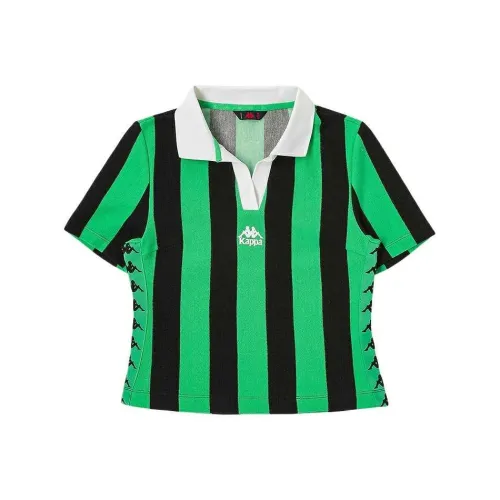 KAPPA Irish Зеленые полосы Y Женские Поло
