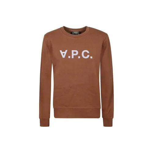 A.P.C Коричневый Женские Свитшоты