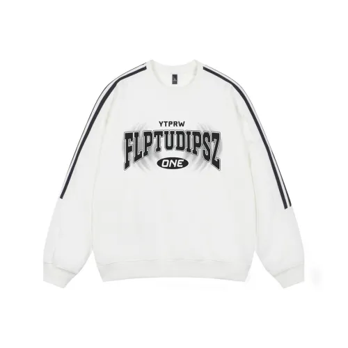 ZUOLANGGENU Толстовка Унисекс Белый