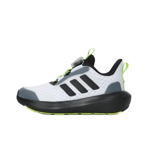 Adidas FORTARUN 3,0 Устойчивый к истиранию Низкий Топ Детская Беговая Обувь Белый Черный Малыш