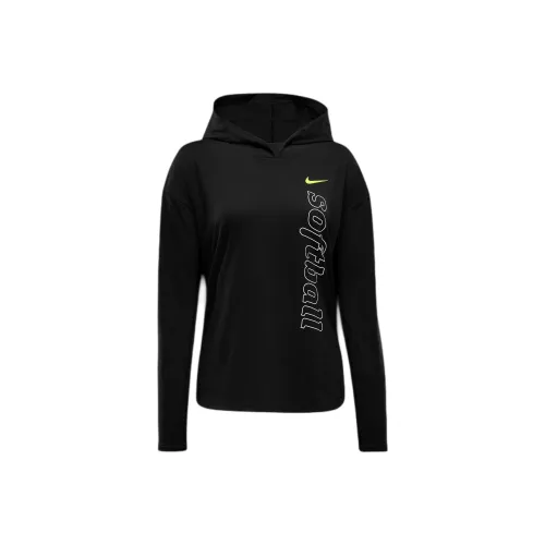 nike Dri Fit Long Sleeve Softball Толстовка Толстовка Женские Черный