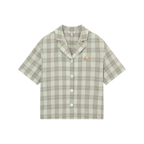 E.land Рубашка Женская Армейская Зеленая